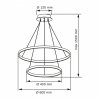 Lampa wisząca LED LEA 2 nikiel 330017 Sanico Goldlux